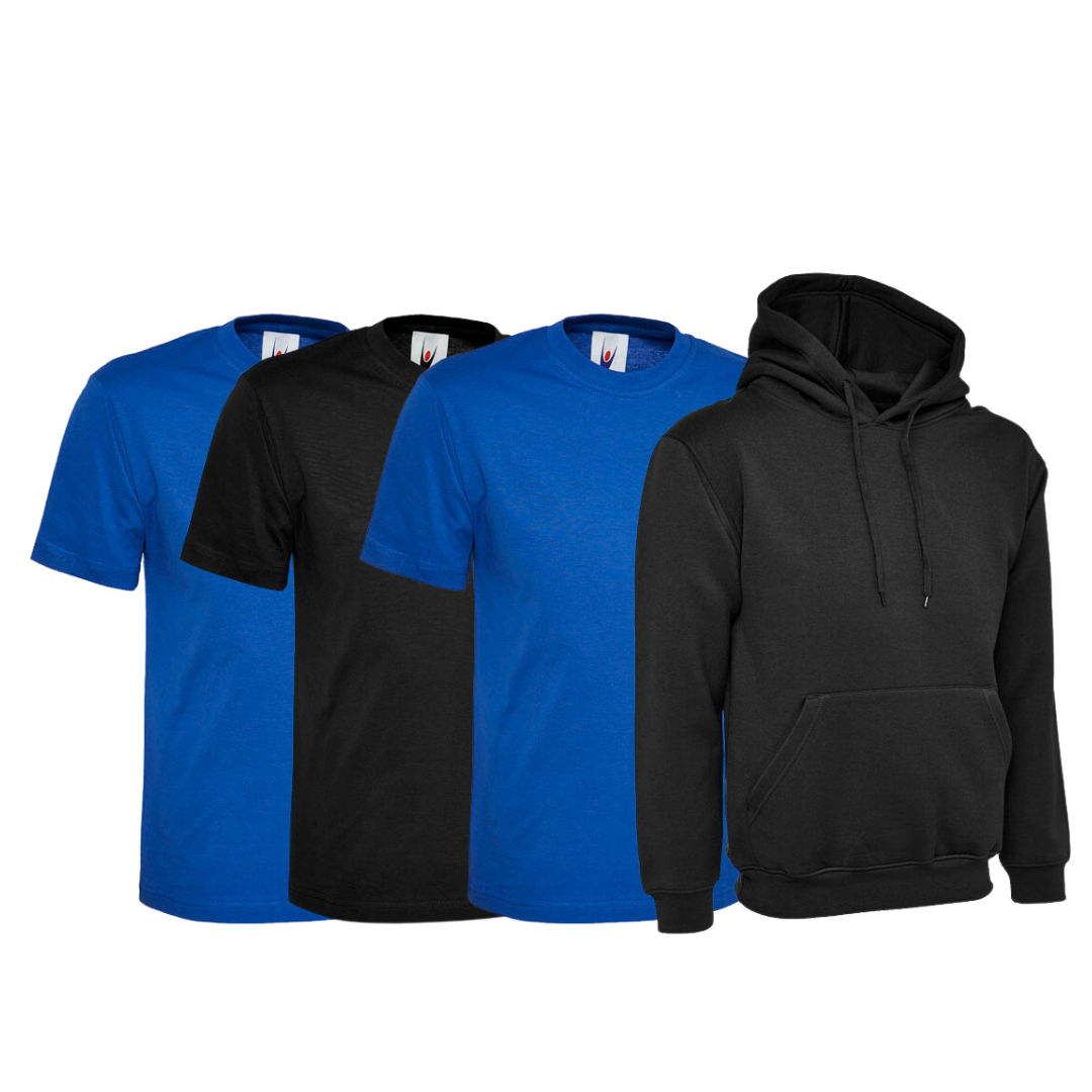 Workwear Package with LPB embroidery - 3x T-Shirt + 1x Hoodie