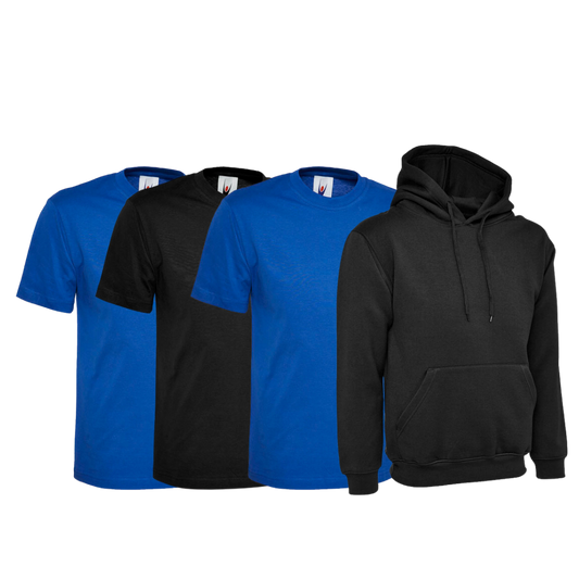 Workwear Package with LPB embroidery - 3x T-Shirt + 1x Hoodie