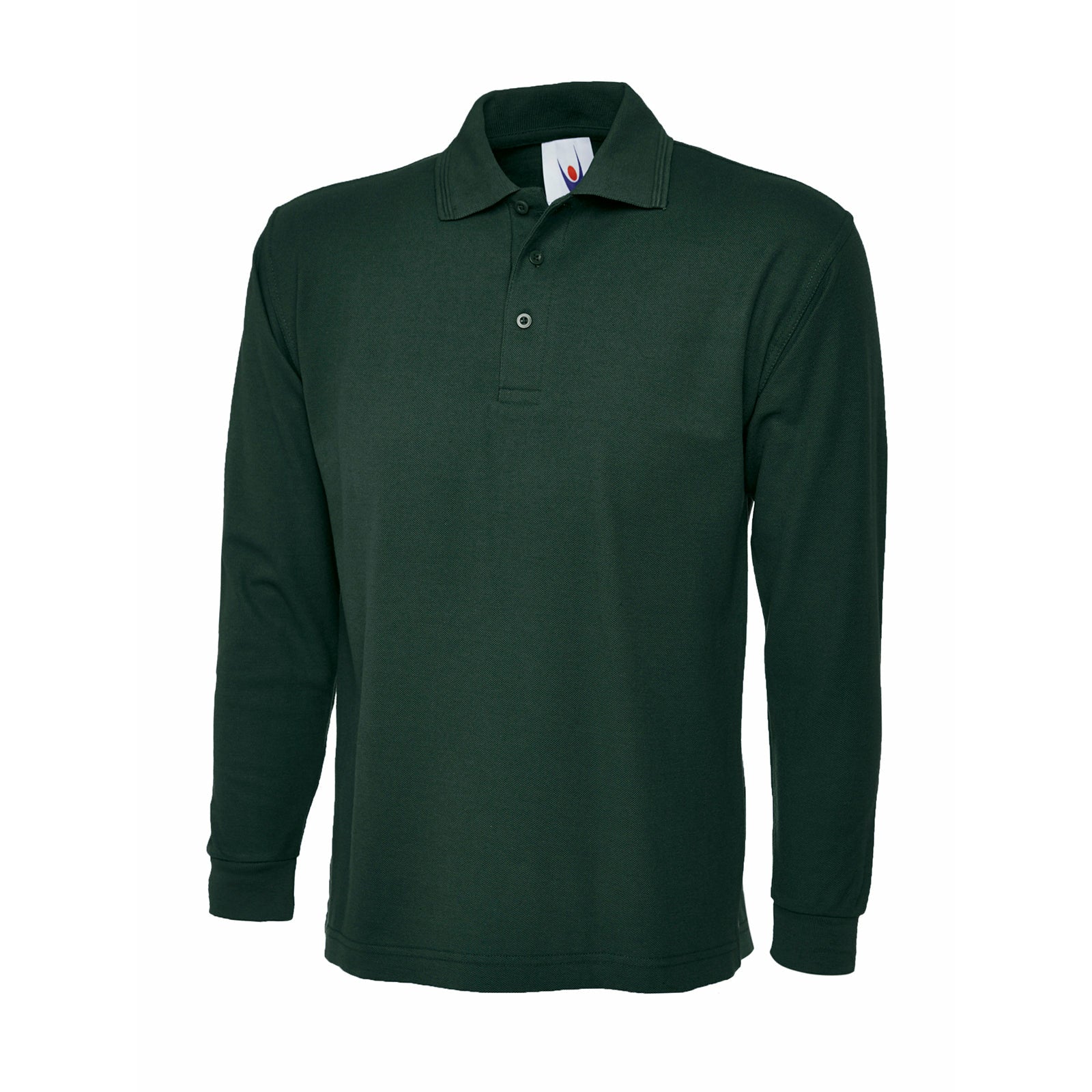 longsleeve-poloshirt Bottle Green