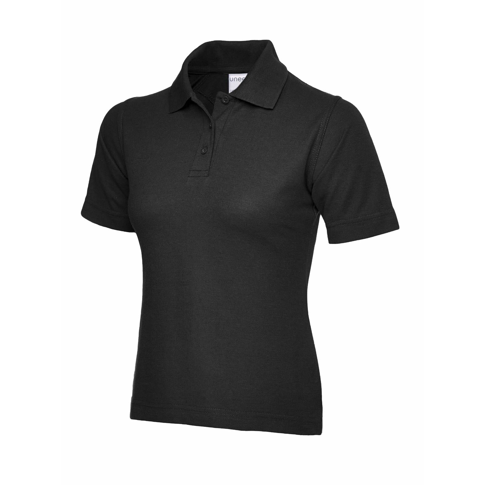 ladies-ultra-cotton-poloshirt Black