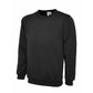 Black crewneck sweatshirt