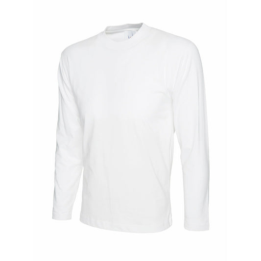 White long-sleeve t-shirt