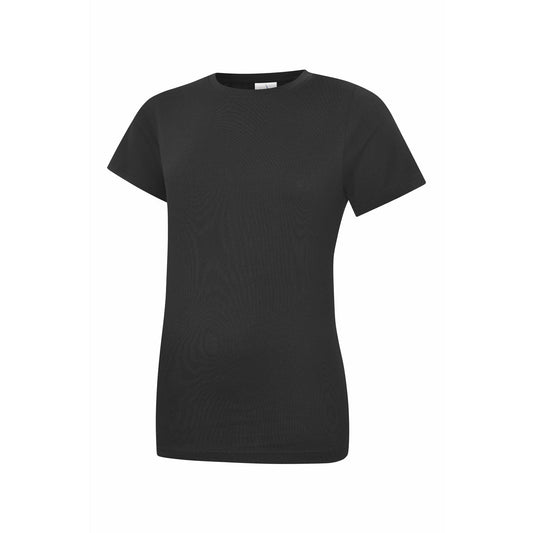 Ladies Classic Crew Neck T-Shirt (XS - XL) - Black