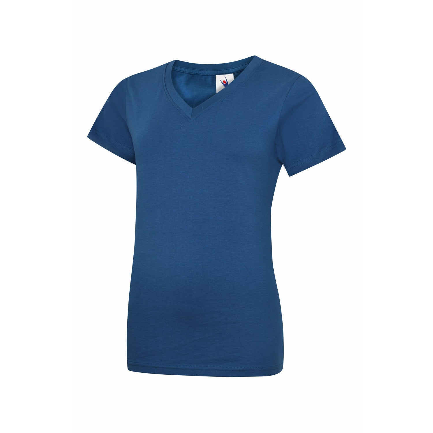 Ladies Classic V Neck T Shirt Royal