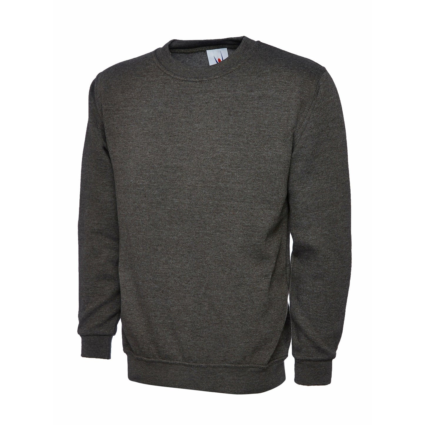 Ladies Deluxe Crew Neck Sweatshirt Charcoal