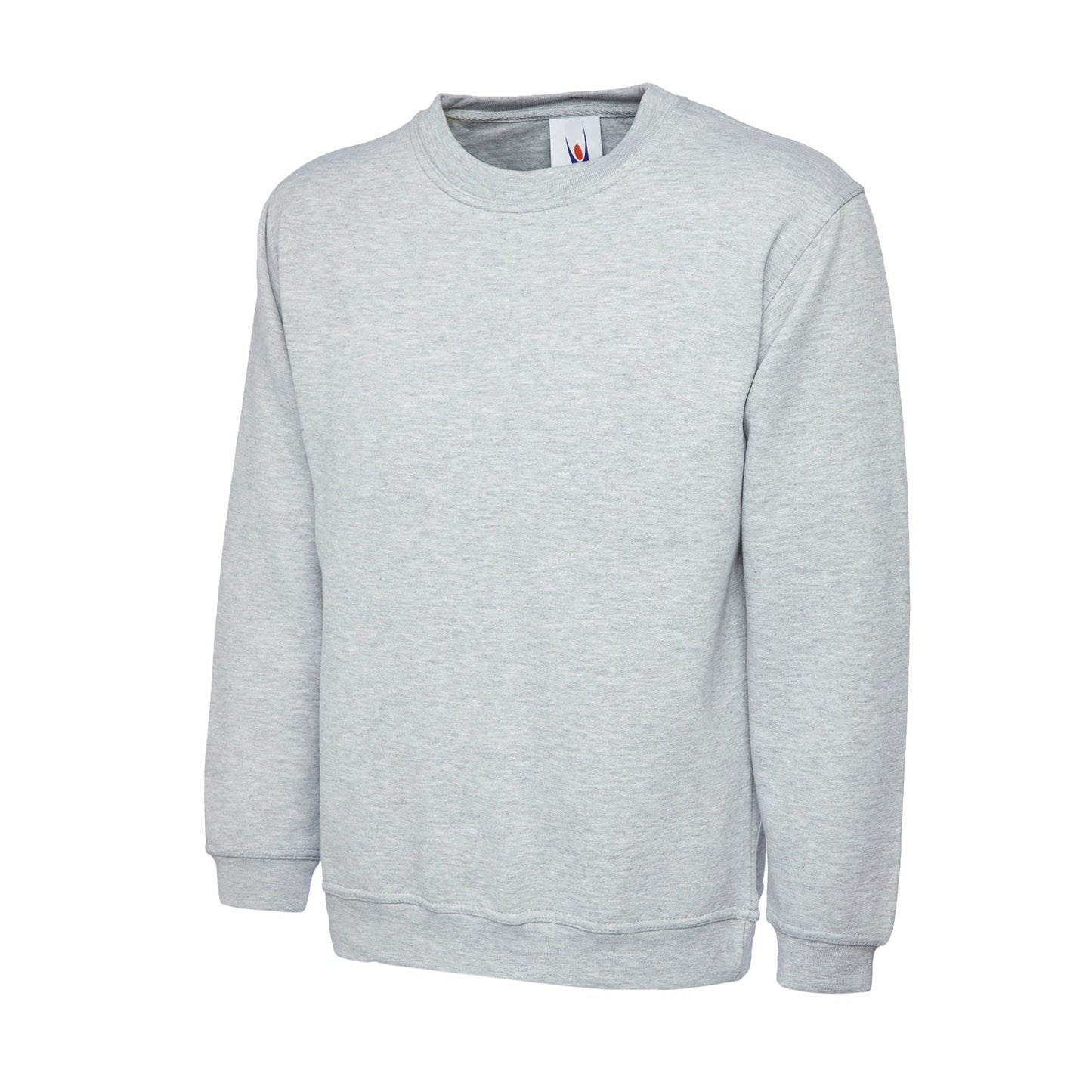 Ladies Deluxe Crew Neck Sweatshirt Heather grey