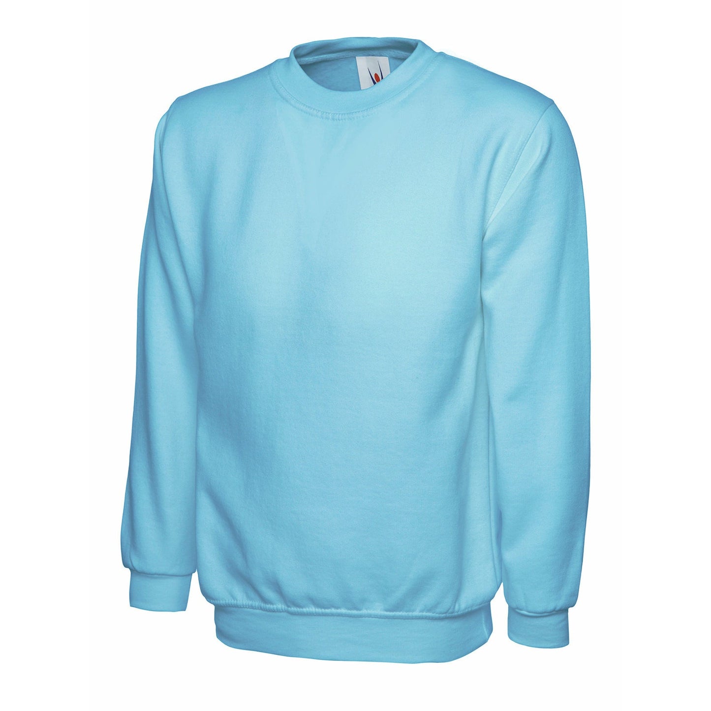 Ladies Deluxe Crew Neck Sweatshirt Sky Blue