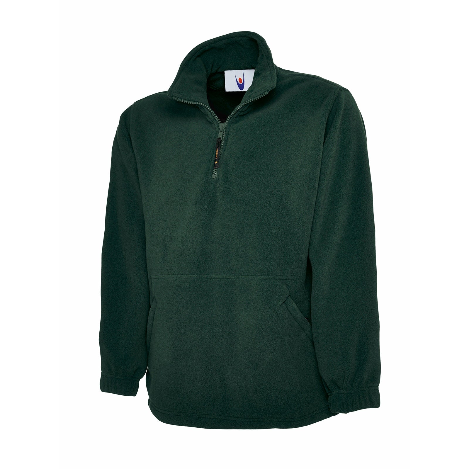 Premium 1/4 zip fleece green