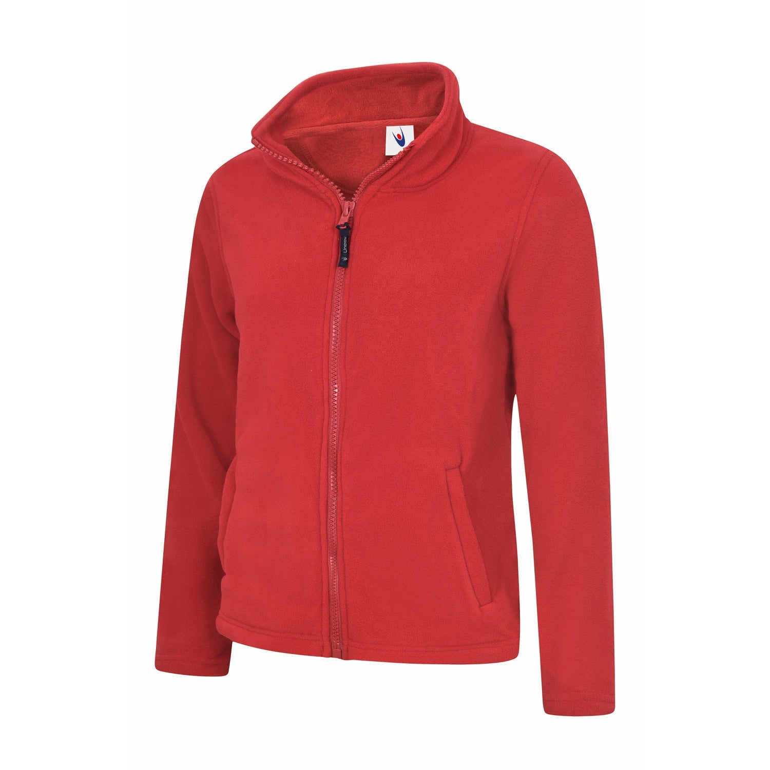 Ladies classic full zip fleece Red