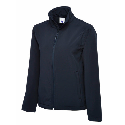 Classic Full Zip Soft Shell Jacket Navy