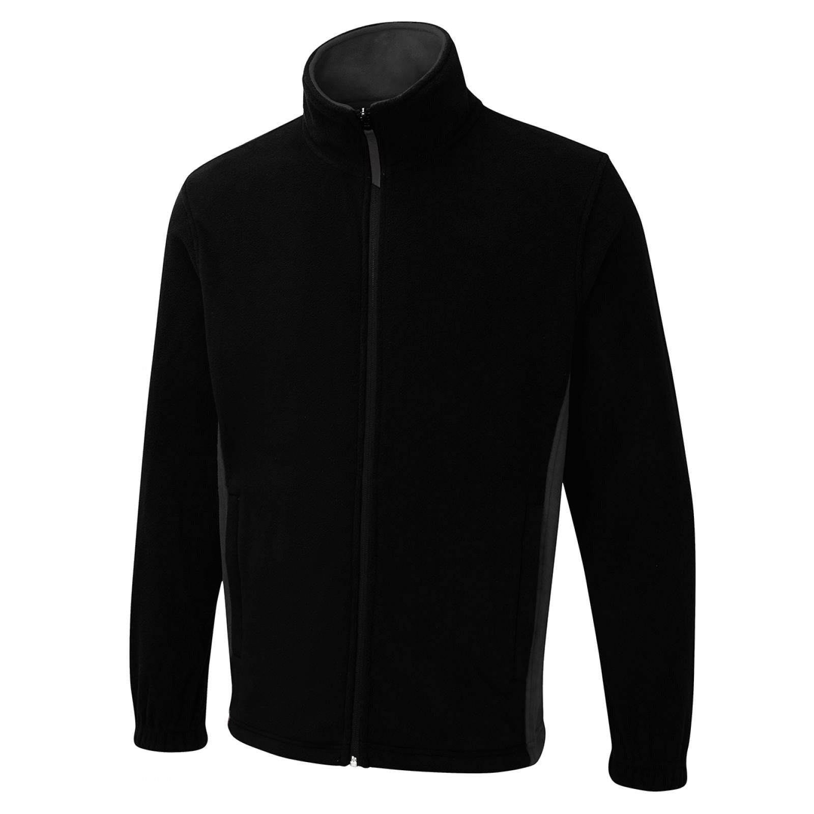 Two tone Black & Grey full zip fleece