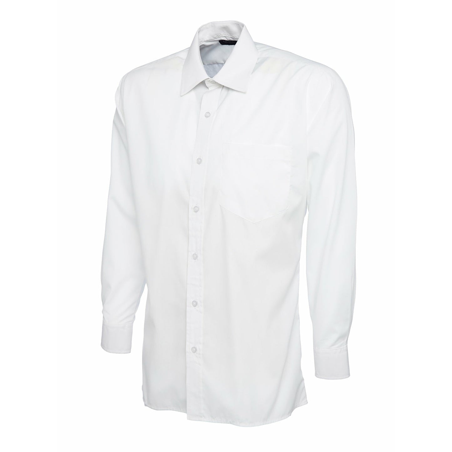 Mens Poplin Full Sleeve Shirt (14.5 - 16.5) - White