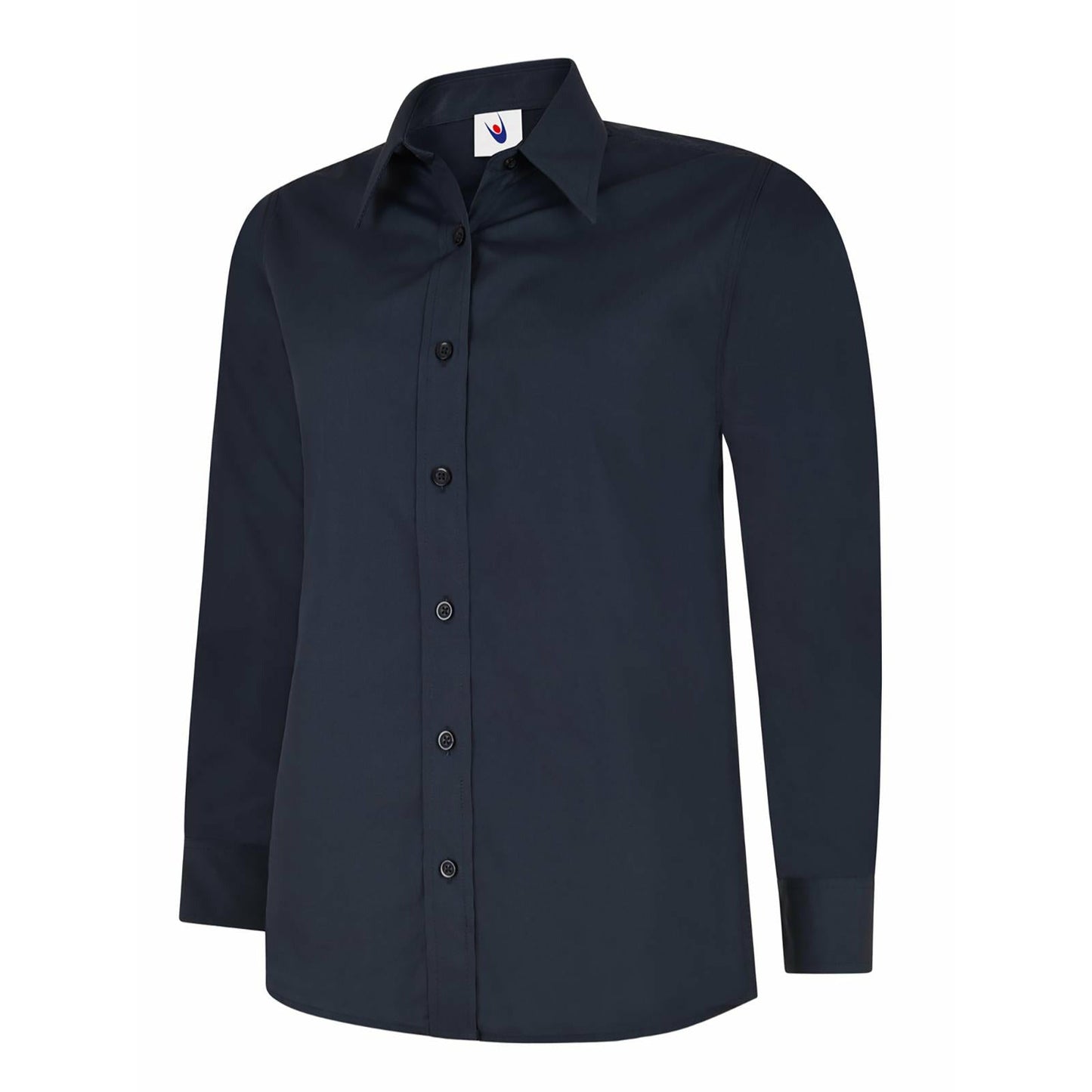 Ladies Poplin Full Sleeve Shirt - Navy