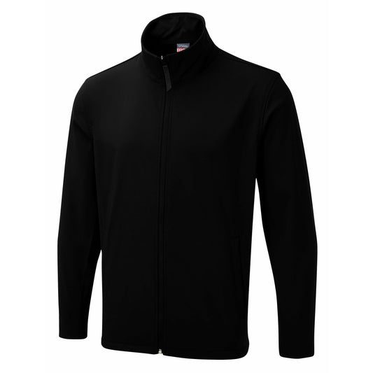 UX black full zip softshell