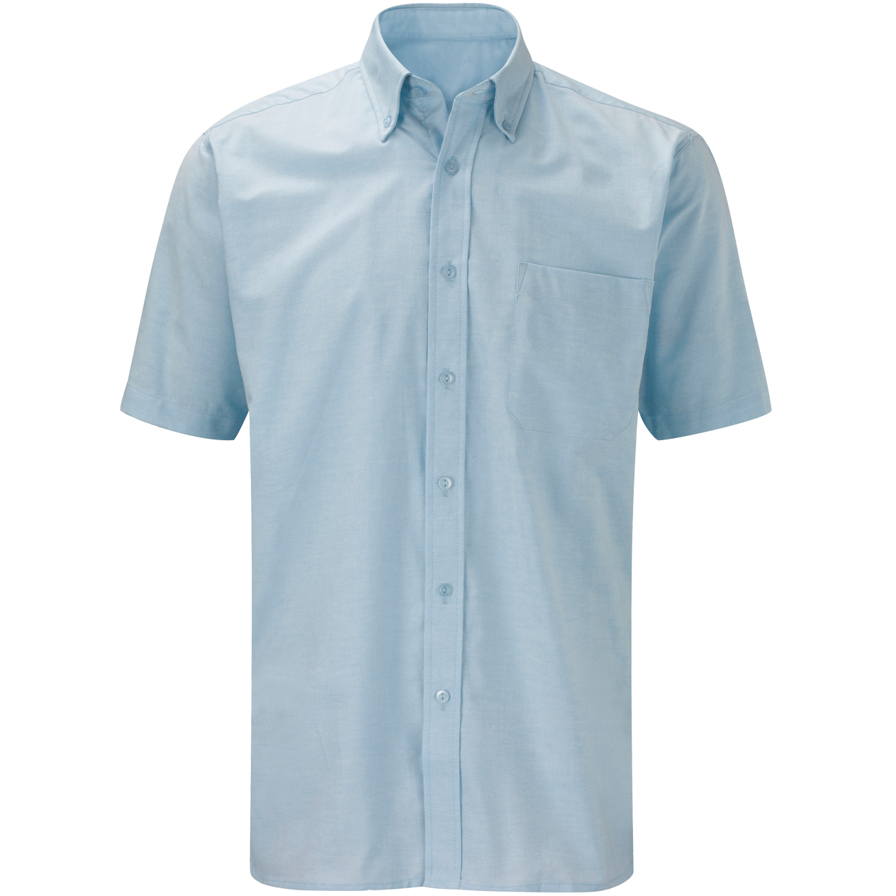 OXFORD SHIRT: MEN'S SHORT SLEEVE Sky Blue