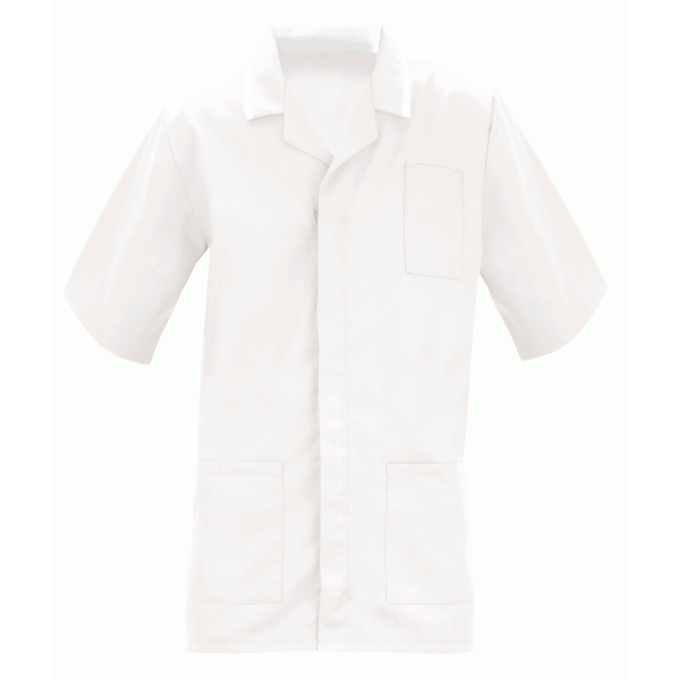 Men's Healthcare Tunic White & White