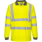 Portwest Hi-Vis Long Sleeved Polo ( Yellow)